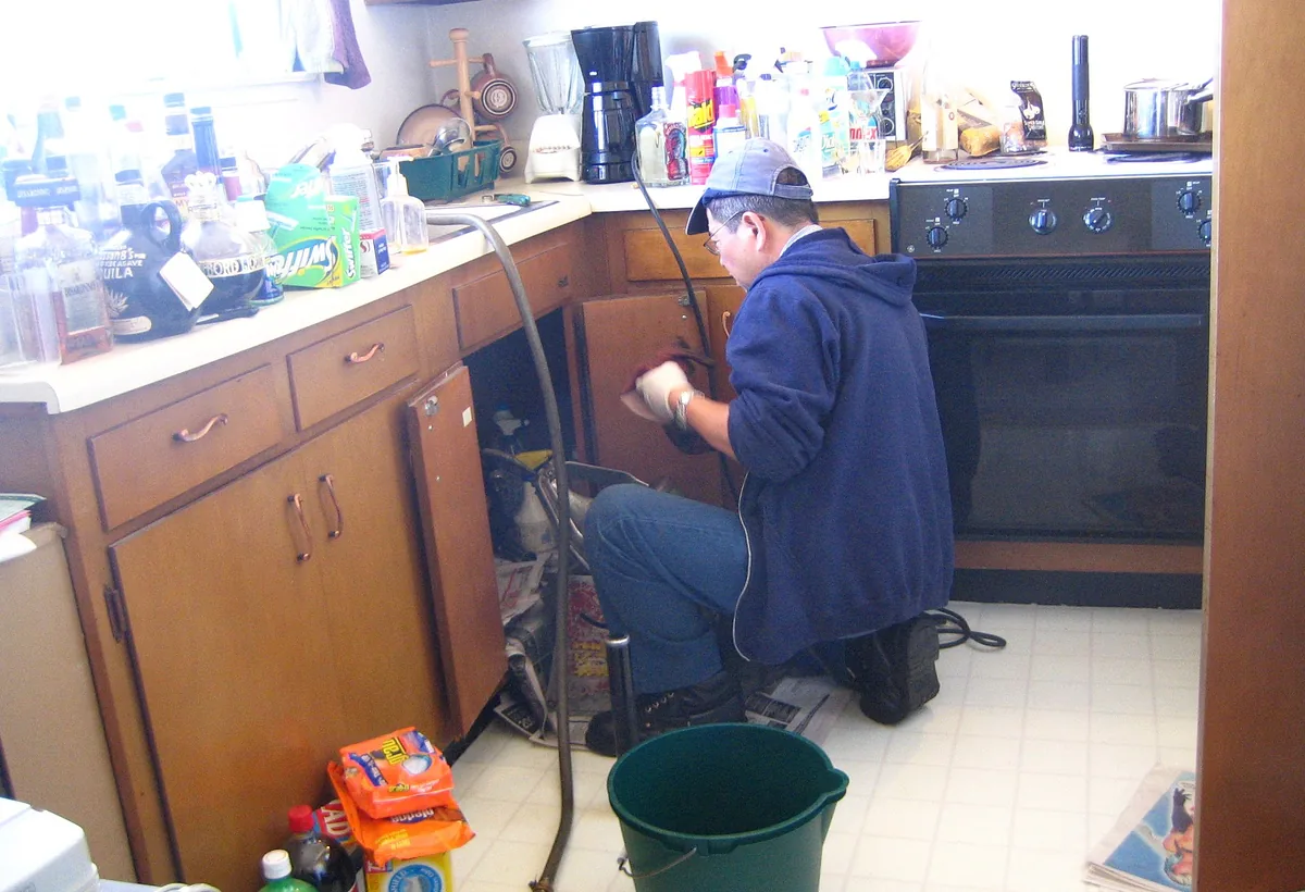 Professional plumbing service work shown for the owner introduction area